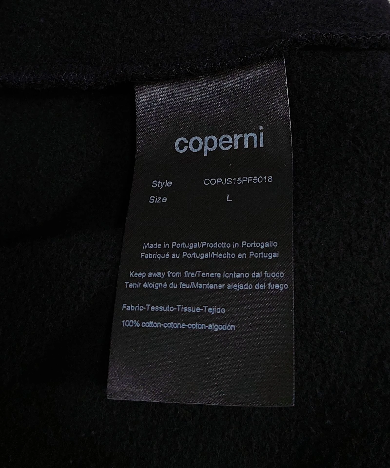 Sudadera con capucha Coperni con eslogan - negra L – photo 4